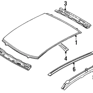 Roof Molding - Mazda (BW5B-50-9H0A)