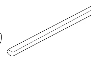 Lower Weather-Strip - Mazda (GD7A-72-76X)