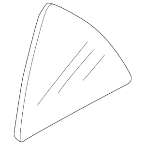 Fixed Glass - Mazda (B25H-72-661B)