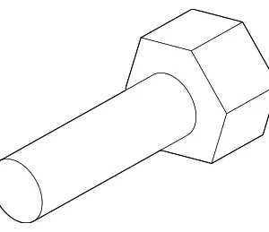 Dynamic Damper Bolt - Mazda (GS3L-28-457B)