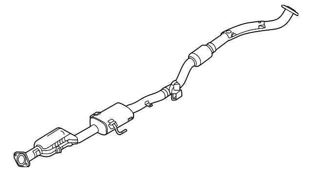 Converter & Pipe - Mazda (PYH6-20-55XB)