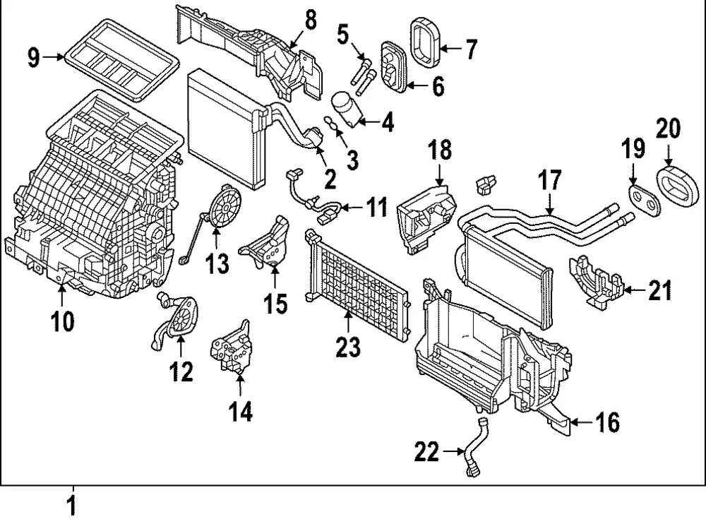 HVAC Unit Case Assembly - Mazda (VA56-61-130A)