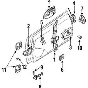 Window Regulator - Mazda (GD4T-59-560C)