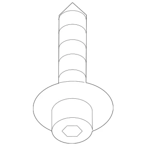 Console Screw - Mazda (9076-00-512B)