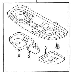 Console Assembly Cover - Mazda (BC1S-69-972-06)