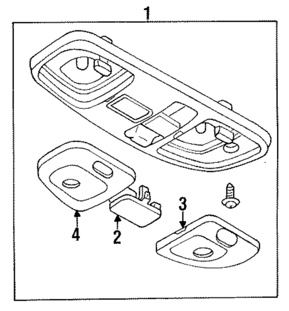 Console Assembly Cover - Mazda (BC1S-69-972-06)