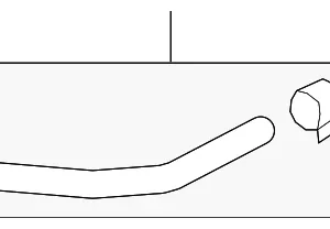 Lower Return Hose - Mazda (GS4H-32-683A)