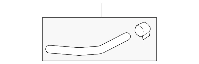 Lower Return Hose - Mazda (GS4H-32-683A)