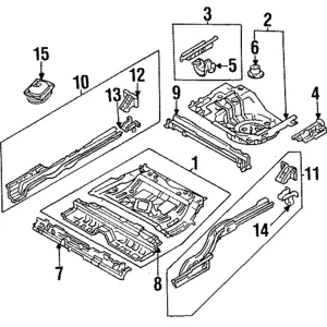 Rear Floor Pan - Mazda (BC5A-53-730)