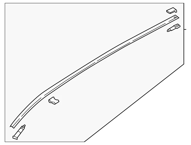 Roof Molding - Mazda (KBYA-50-9H0A)