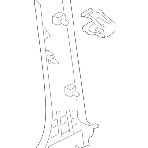 Lower Center Pillar Trim - Mazda (ZZCA-68-220A-03)