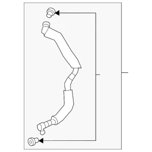 Vapor Hose - Mazda (TK48-42-580B)