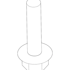Front Mount Bracket Bolt - Mazda (9946-60-825)