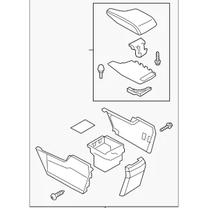 Center Console - Mazda (BABF-64-420A-02)