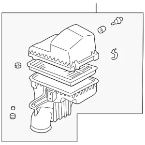 Air Cleaner Assembly - Mazda (KJ01-13-320A)