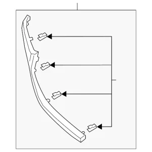 Front Molding - Mazda (GSH7-50-7J0D)