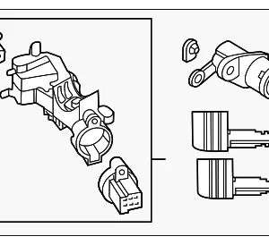 Lock Set - Mazda (EH45-09-010B)
