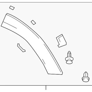 Wheel Opening Molding - Mazda (DGH9-51-W50B)