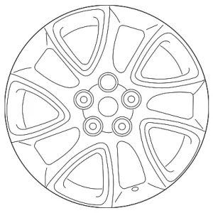 Wheel, Alloy - Mazda (9965-29-6570)