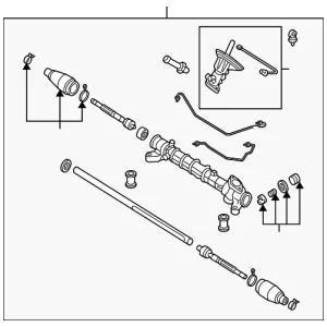 Steering Gear - Mazda (CC29-32-110R-0C)