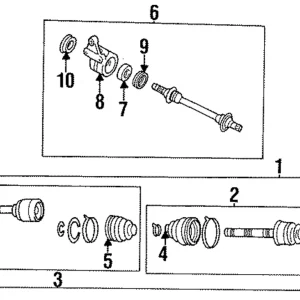 Axle Assembly - Mazda (G590-25-600R-0B)