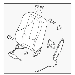 Seat Back Assembly - Mazda (GS3L-88-180-30)