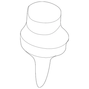 Upper Seal Retainer - Mazda (GA5R-56-392)