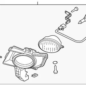 Fog Lamp Assembly - Mazda (BAN7-51-680B)