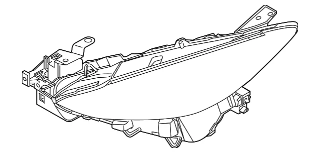 Composite Headlamp - Mazda (BPW1-51-0K0)