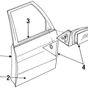 Belt Molding - Mazda (B456-50-640)