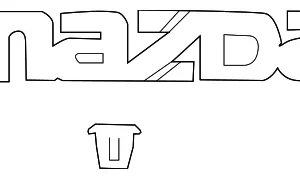 Nameplate - Mazda (BBY9-51-710)