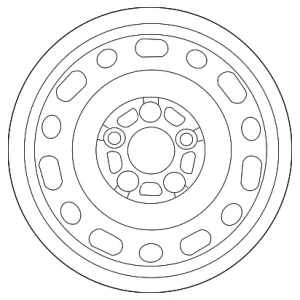Wheel, Steel - Mazda (9965-E2-6560)
