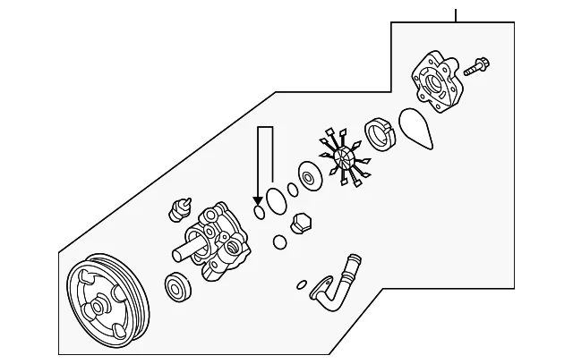 Power Steering Pump - Mazda (GK2C-32-650R-0D)