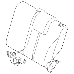 Seat Back Assembly - Mazda (DR61-57-450E-02)
