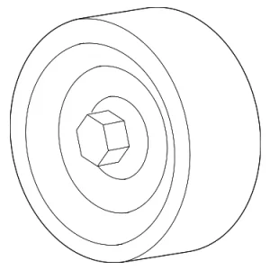 Idler Pulley - Mazda (ZZC2-15-970)