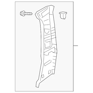Upper Center Pillar Trim - Mazda (BCKD-68-190B-02)