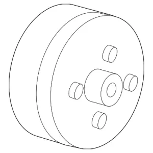 Engine Water Pump Pulley - Mazda (1F60-15-131)