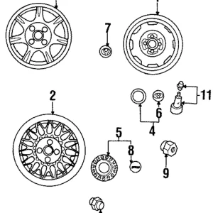Wheel, Alloy - Mazda (9965-E8-6050)