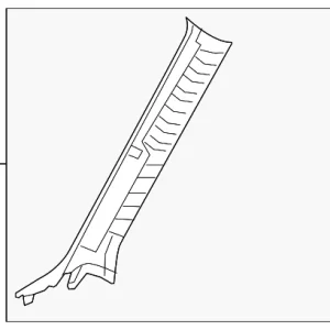 Windshield Pillar Trim - Mazda (VA40-68-160B-75)