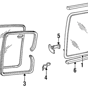Window Frame - Mazda (ZZM1-50-810)