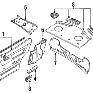 Rear Trim Panel - Mazda (B455-68-891B-09)