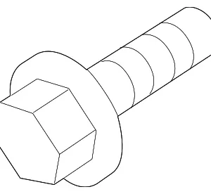 Low Note Horn Bolt - Mazda (9947-90-620)