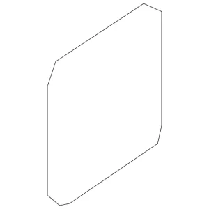 Lower Quarter Trim Rear Cap - Mazda (TK48-68-848A-02)