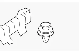 Upper Center Pillar Trim Bracket - Mazda (BCJH-68-04XA)
