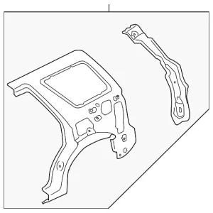 Inner Panel Assembly - Mazda (ZZDL-71-100)