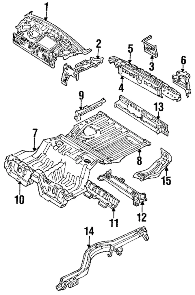 Panel Below Lid - Mazda (H260-70-750A)