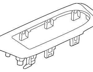 Switch Panel - Mazda (KBB3-68-4L6A-02)