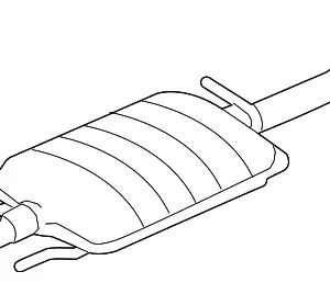 Exhaust Muffler - Mazda (ZZDA-40-500)