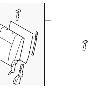 Seat Back Assembly - Mazda (TD11-88-330C-34)