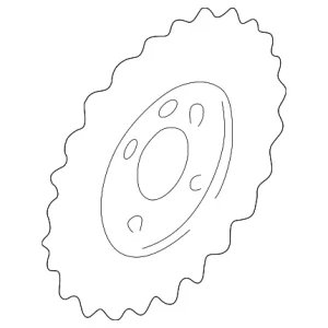 Crankshaft Pulley Plate - Mazda (ZM01-11-408)